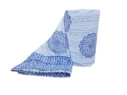 Indian Handmade New Pattern Kantha Blanket Buta Printed Blabket Twin Size 90x60 Perfect Match For Bedroom