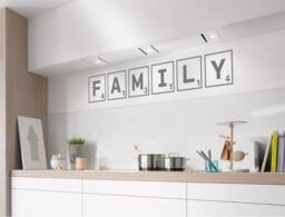 Family Scrabble Wall Art Sticker, Decoration, Tiles Art, Decor, Letters Decor Family