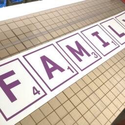 Family Scrabble Wall Art Sticker, Decoration, Tiles Art, Decor, Letters Decor Family - thumbnail 2