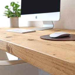 Wooden Desk Handcrafted Using Rustic Solid Wood - Home Office Ben Simpson Furniture - thumbnail 3