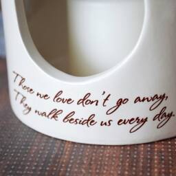 Sympathy Candle, Personalized Diffuser, Votive, Those We Love Don't Go Away, They Walk Beside Us Every Day, Grief Gift, Remembrance - thumbnail 2