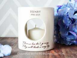 Sympathy Candle, Personalized Diffuser, Votive, Those We Love Don't Go Away, They Walk Beside Us Every Day, Grief Gift, Remembrance