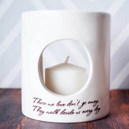 Sympathy Candle, Personalized Diffuser, Votive, Those We Love Don't Go Away, They Walk Beside Us Every Day, Grief Gift, Remembrance - thumbnail 3