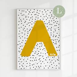 Initial Name Print, Name Prints, Alphabet Baby Print, Gifts, Names, Child's Room Print - thumbnail 2