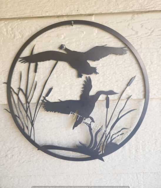 Geese & Cattails Rustic Decor 24 - image 1