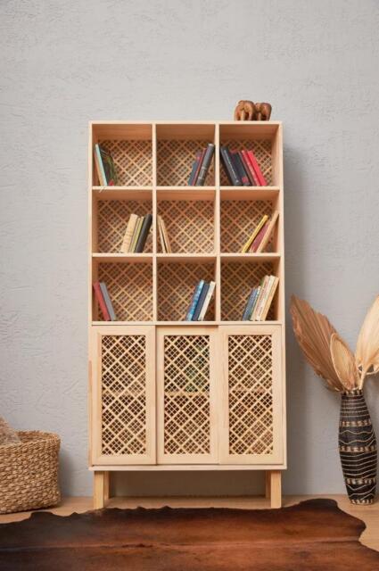 Tall Bookshelf, Handmade From Solid Pinewood - Libtal - image 1