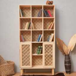Tall Bookshelf, Handmade From Solid Pinewood - Libtal - thumbnail 4