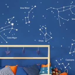 Star Constellations Wall Stickers, Night Sky Space Decals, Themed Bedroom - thumbnail 2