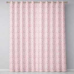 Cute Pink Cupcake Dessert Seamless Pattern Soft Background Readymade Eyelet Ring Top Thermal 100% Blackout Curtains - thumbnail 2