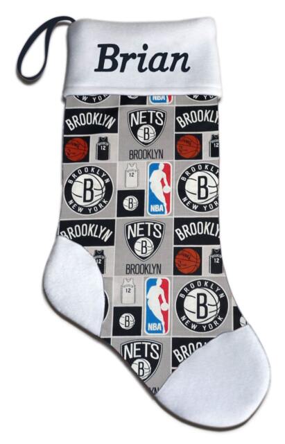 New Personalized Nba Brooklyn Nets New York Ny Basketball Christmas Stocking