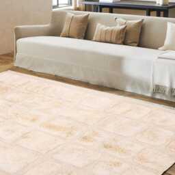 Authentic Hand Tufted White Moroccan Rug, Shag Custom Made Carpet, Large Area Berber Rug - thumbnail 3