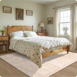 Authentic Hand Tufted White Moroccan Rug, Shag Custom Made Carpet, Large Area Berber Rug - thumbnail 2
