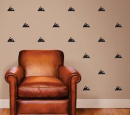 Mountains Vinyl Wall Decal - Mountain Sticker Set - thumbnail 1