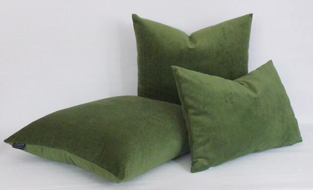Sage Green Velvet Pillow Cover Decorative Throw - image 1