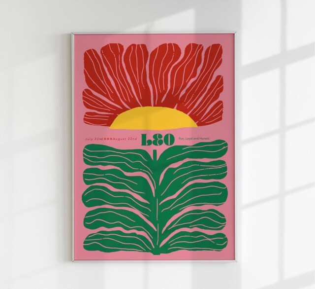 Leo Zodiac Sign Art Print For Living Room - image 1
