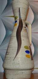 Vintage Ceramic Vase, 1950S Mid-Century Retro Design - thumbnail 1