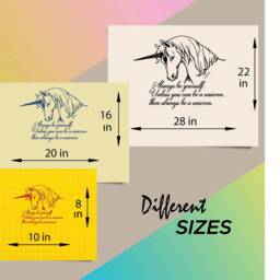 In-Style Decals Wall Vinyl Decal Home Decor Art Sticker Always Be Yourself...unicorn Quote Phrase Girls Nursery Room Removable Design 1280 - thumbnail 2