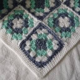 Birth Gift, Baby Gipsy Blanket, Handmade Knit, Acrylic - thumbnail 3