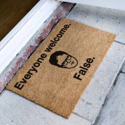 Everyone Welcome False - Dwight Schrute Door Mat Custom The Office Quotes Gifts - thumbnail 2