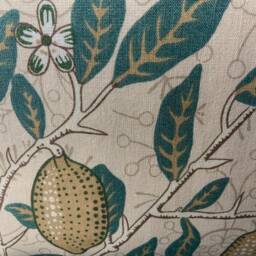 William Morris Fruit Luxury Designer Yellow Vintage Retro Floral Sofa Cushion Pillow Cover - thumbnail 3