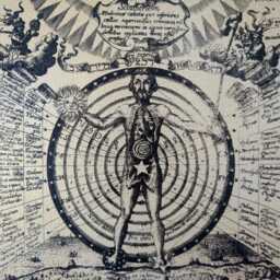 "Universal Man - Atalanta Fugiens, 1617 Handmade Reproduction On Canvas 8""x10" - thumbnail 2