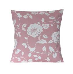Cushion Cover in Clarke & Meadow Dusky Pink Birds Butterflies Roses 16 - thumbnail 1