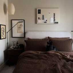 Brown Waffle 100% Cotton Duvet Cover Set - thumbnail 4