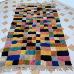 Malika 5x8 Checkered Rug - thumbnail 3