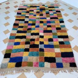 Malika 5x8 Checkered Rug - thumbnail 2