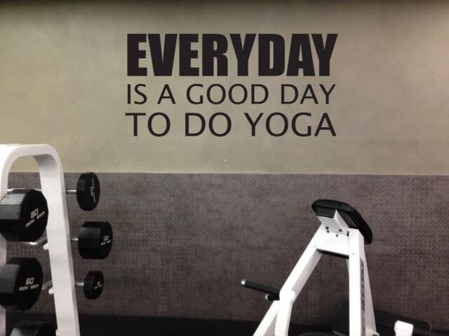 Yoga Wall Decal, Sign, Studio Decor, Everyday Is A Good Day To Do - image 1