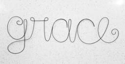 Grace Wire Word Wall Hanging Art - thumbnail 1