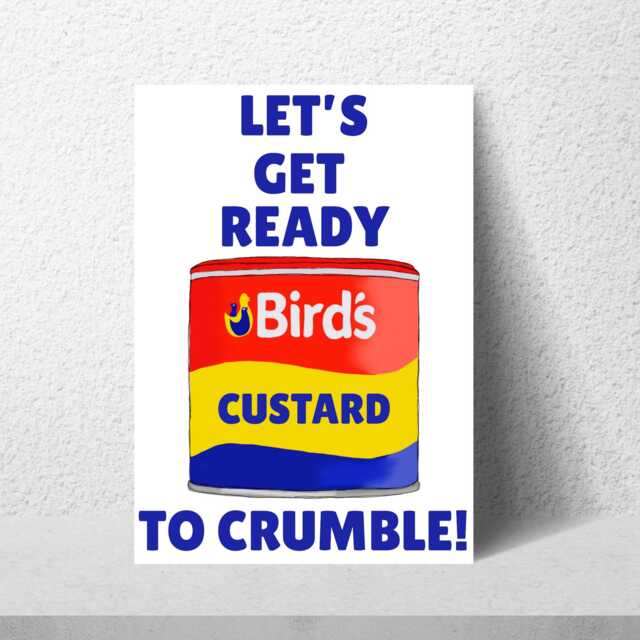 Song Lyric Poster, Let's Get Ready To Rumble, Poster Print For Kitchen, Quirky Decor Wall Art, Custard Apple Crumble - image 1