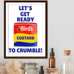 Song Lyric Poster, Let's Get Ready To Rumble, Poster Print For Kitchen, Quirky Decor Wall Art, Custard Apple Crumble - thumbnail 4