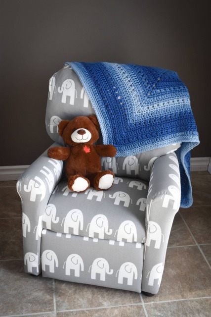 Hint Of Texture Baby Blanket Crochet Pattern - Ombre Baby Blanket Variegated Digital Download - image 1