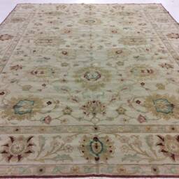 13'7'' X 10'4'' Genuine Handmade Hand-Knotted Agra Oriental Rug A103948 - thumbnail 3