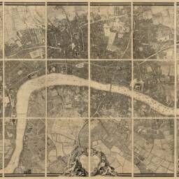 Full Map Of London in 1746 By John Rocque - London, Westminster, Southwark Massive Complete - 1.5M+ Big Wall Art Framed, Unframed - thumbnail 3