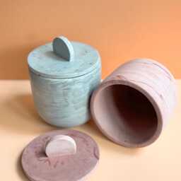 Empty Concrete Candle Container - thumbnail 3