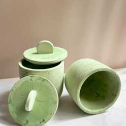 Empty Concrete Candle Container - thumbnail 2