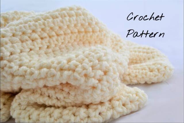 Jamie Blanket Crochet Baby Pattern/Afghan Toddler Shower Gift - image 1