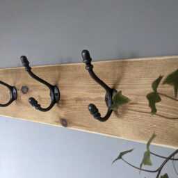 Reclaimed Wood Coat Rack Handcrafted in Devon - thumbnail 3