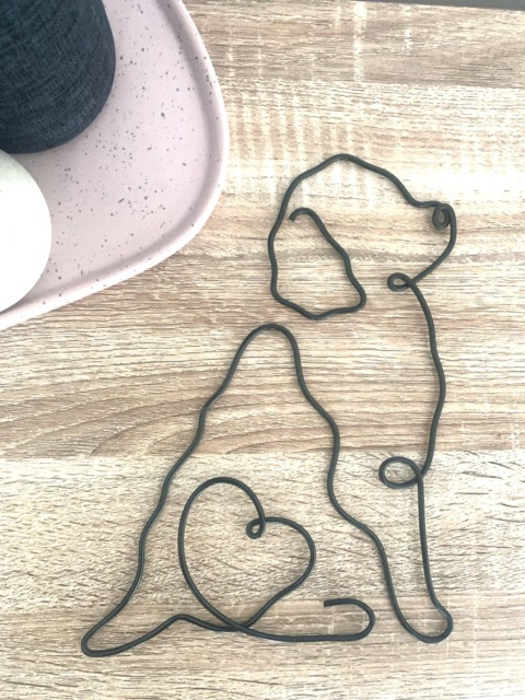 Choose Your Own Dog Breed - Dog Wire Art Words Shelf Decor Wall Gift Idea Lover Pet - image 1