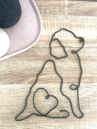 Choose Your Own Dog Breed - Dog Wire Art Words Shelf Decor Wall Gift Idea Lover Pet
