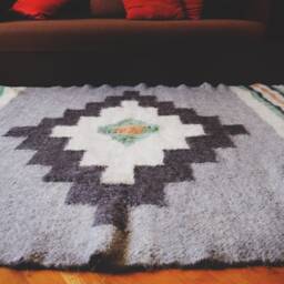 Wool Rug/Swedish Rug/Moroccan Rug/Nursery Rug/Sheepskin Rug/Hand Hooked Rug/Carpet/Nursery Decor/Rag Rug/Scandinavian Rug/Easter Gift - thumbnail 3