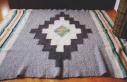 Wool Rug/Swedish Rug/Moroccan Rug/Nursery Rug/Sheepskin Rug/Hand Hooked Rug/Carpet/Nursery Decor/Rag Rug/Scandinavian Rug/Easter Gift - thumbnail 1