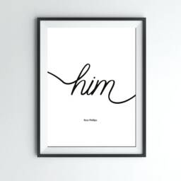 Typography Hand Drawn Dog Print, Bespoke Triple Artwork, Custom Pet Gift, Unique Wall Decor - thumbnail 3