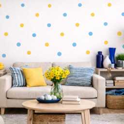 Polka Dot Wall Decals Modern Kids Room Decor, Removable Stickers - thumbnail 2