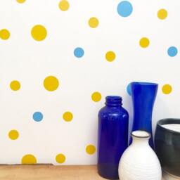 Polka Dot Wall Decals Modern Kids Room Decor, Removable Stickers - thumbnail 4
