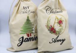Personalised My 1St Christmas Santa Sack, Personalised Eve Special Delivery Stocking
