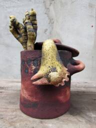 Ceramic Chicken Soup in A Pot
