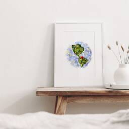 Venezuela Wall Art, Home Decor, My Heart in Art, Japinest - thumbnail 3